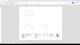 PLTW IED Activity 123 Multiview Drawing in OnShape [upl. by Enaek981]