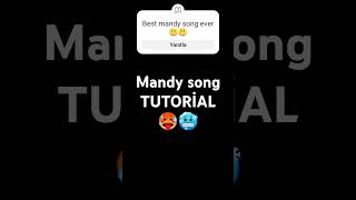 Mandy song TUTORİAL [upl. by Warrenne]