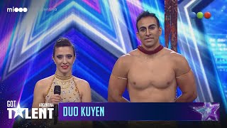 Dúo Kuyen  Pareja de acróbatas  Audiciones  Got Talent Argentina 2023 [upl. by Savvas]