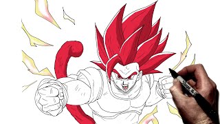 How To Draw Shallot SSJ God  Step By Step  Dragon Ball [upl. by Harman]