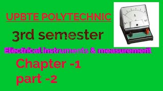 EIM CHAPTER 1 PART 2 II ELECTRICAL INSTRUMENT AND MEASUREMENT II MEASURING INSTRUMENT [upl. by Fita]