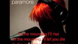 In The Mourning  Paramore karaokeinstrumental [upl. by Tsepmet204]