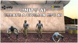 Unity AI tutorial  Create a civilian AI in easy steps [upl. by Corron]