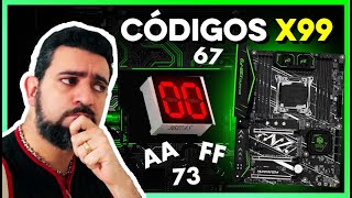 CONSEGUI OS CÓDIGOS DE ERROS DAS PLACAS CHINESAS X99 F8 TF MR9A PRO [upl. by Xad335]