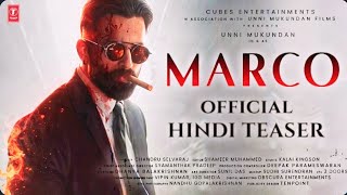 MARCO  Hindi Teaser  Unni mukundan  Marco teaser trailer  Marco movie trailer hindi  Update [upl. by Elinnet]