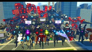 NEW UPGRADE BULK TV MAN FUTURE TITAN CAMERAMAN VS ALL SKIBIDI TOILET 177 BOSSES In Garrys Mod [upl. by Eillod]