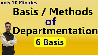 Basis or Methods of Departmentation  Departmentation on the basis of functions products regions [upl. by Dorisa]