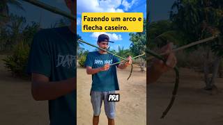 Fazendo um Arco e flecha de bambu e arame 🥷 arcoeflecha fazendoumarcoeflecha invençãocaseira [upl. by Leitnahs775]