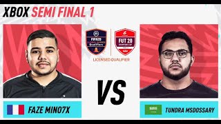 Mino7x VS Msdossary FIFA 20 FUT Cup to Semi Final [upl. by Ribak]