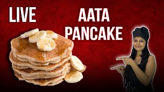 Aata pancake recipe  Pancake recipe  Eggless pancake [upl. by Herrmann]