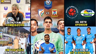 Intercontinental Cup India vs MauritiusManolo on starting 11ISL gets sponsorILeague 3ISL News [upl. by Atnuahc]