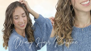 WAVY HAIR ROUTINE type 2c3a  La mia ROUTINE dei CAPELLI MOSSI  Silvia Viscardi [upl. by Aniar]