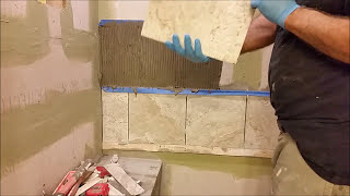 How to Tile a Shower Wall  Step by Step [upl. by Ingemar]