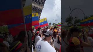 RALLY IN BAYFRONT PARK IN DOWNTOWN MIAMI venezuela venezuelalibre miami [upl. by Oicaro819]