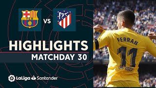 Resumen de FC Barcelona vs Atlético de Madrid 10 [upl. by Kondon]