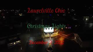 Laurelville Ohio Christmas Lights in the Hocking Hills Drone View December 9 2022 in 4K [upl. by Schecter704]