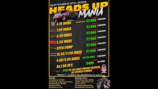 LIVE Drag Racing  Heads Up Mania bradentonmotorsportspark2637 9923 [upl. by Vincelette576]