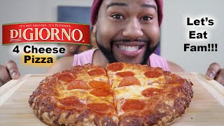 Pizza Mukbang Its Not Delivery Its Digiorno [upl. by Nolyaw359]