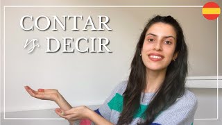 Differences between CONTAR and DECIR in Spanish 🌹 [upl. by Ahsikad]