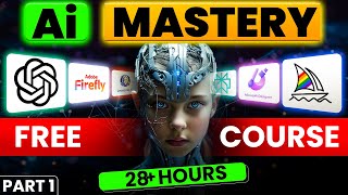 AI Full Course In Hindi FREE 2025  ChatGPT MidJourney DallE FireFly Perplexity Designer AI [upl. by Barvick580]