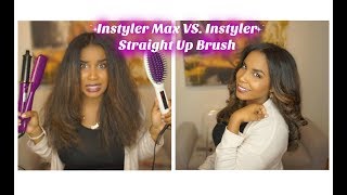 Instyler Max VS Instyler Straight Up Brush Review amp Demo [upl. by Schoenburg940]