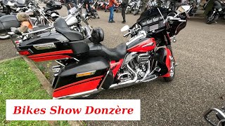 Bikes and US Cars Show Donzere 2024 Part1 Harley Davidson Indian Boss Hoss Trikes Meeting [upl. by Hach]