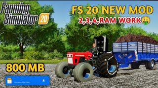 Fs 20 All Indian Tractor Mod  Farming Simulator 20 Indian Tractor Mod  Fs 20 Mod Tochan King🚜👑 [upl. by Constantine]