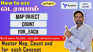 🌐 Terraform Count foreach amp Map Object Demystified  Efficient Resource Management 🚀🌳 in Tamil [upl. by Catt]