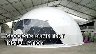 Liri Tent Geodesic Dome Tent Installation Video of Half Sphere Tent [upl. by Barbie]