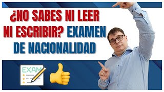 Examen de Nacionalidad Española si no Sabes Leer ni Escribir 📝👏 [upl. by Edrick]