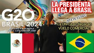 LA PRESIDENTA LLEGA A BRASIL PARA EL G20 [upl. by Arlie993]