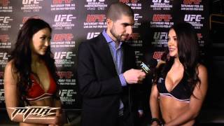 Azusa Nishigaki Talks About Being UFC Octagon Girl With Arianny Celeste [upl. by Bidle]