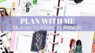 PLAN WITH ME  Skinny Classic Planner  Rongrong Seasonal  March 1622 2020 [upl. by Hen911]