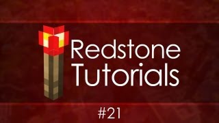 Redstone Tutorials  21 Piston Door Lock [upl. by Marrilee]