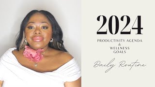 2024 Productivity Goal Planning  Lux Pro A5 Agenda Planner  Gratitude and Wellness Goals [upl. by Obmar344]