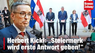 Kickl „Steiermark wird erste Antwort geben“  kronetv NEWS [upl. by Schiff]