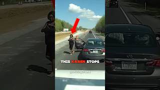 Karen Blocks Traffic During Road Rage Meltdown [upl. by Alva]