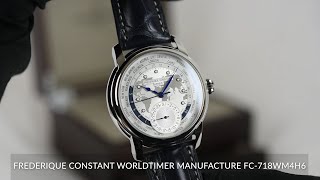 Frederique Constant Worldtimer Manufacture FC718WM4H6 [upl. by Llehcam]