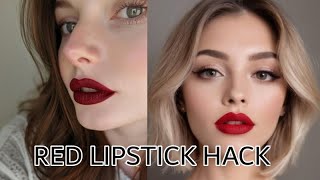 FYP RED LIPSTICK HACKVIRAL RED LIPSTICK HACKRED LIPSTICK [upl. by Laubin]