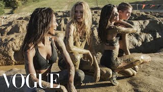 4 Victoria’s Secret Angels Try the Tough Mudder Challenge  Vogue [upl. by Peursem636]