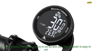 1005005439554825 Wireless Bike Computer Waterproof Bicycle Odometer Multi Functional LC [upl. by Tarkany]