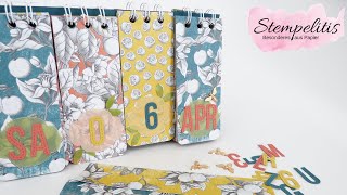 Ewiger Kalender mit Cinch Bindung  Botanische Prints Stampin Up  von Stempelitis [upl. by Lambert]