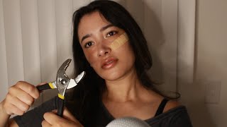 ASMR patching you up during societal collapse unique personal attention role play [upl. by Faber]