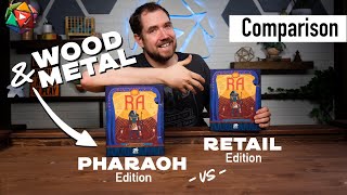 RA Regular Vs Deluxe Pharaoh Edition  Board Game Unboxing [upl. by Anuaek330]