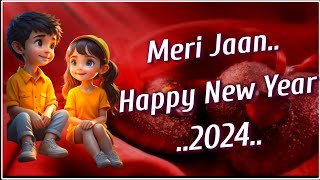 Happy New Year Jaan  New Year Love Shayari for GfBf  New Year Shayari 2024  E130 [upl. by Karlin]