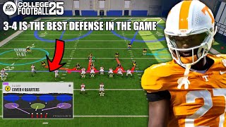 HOW TO RUN THE MOST DOMINATE 34 DEFENSE IN COLLEGE FOOTBALL 25 [upl. by Grizel]