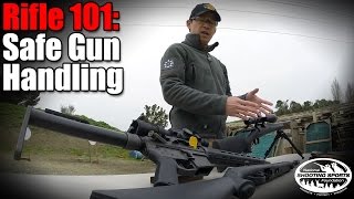 Beginners Guide to Handling Rifles Safely  Rifle 101 with Top Shot Champion Chris Cheng [upl. by Pussej859]