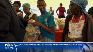 CCN aids 200 destitute families pensioners at Gobabis  nbc [upl. by Cyrus]