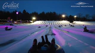 Galactic Snow Tubing at Camelback  Pocono Mountains [upl. by Langham871]