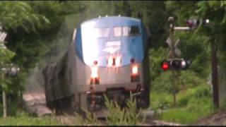 Amtrak 52 And 107On The Southbound Vermonter SHAKEY VIDEO [upl. by Anneres596]